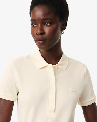 Polo de mujer Lacoste en piqu&eacute; de algod&oacute;n stretch