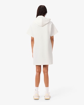Vestido de piqué con capucha