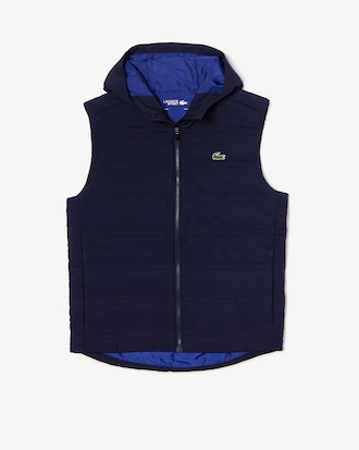 Chaleco acolchado de hombre Lacoste SPORT con capucha