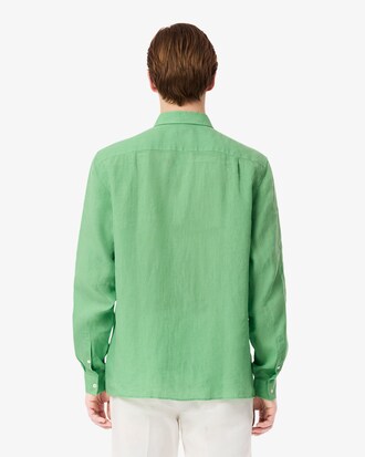 Camisa de lino de corte regular