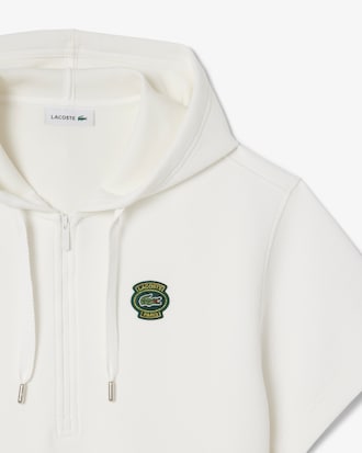 Vestido de piqué con capucha