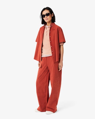 Pantalón de lona de algodón oversized