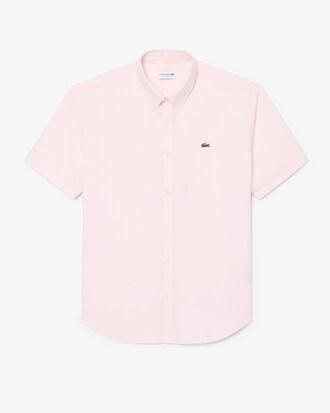 Camisa Oxford de manga corta de corte regular