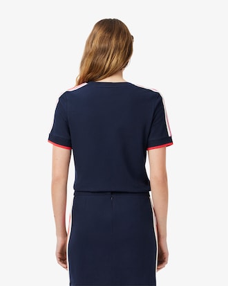 Camiseta de piqué texturizado de fabricación francesa