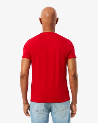 Camiseta de cuello de pico de algod&oacute;n pima ligero