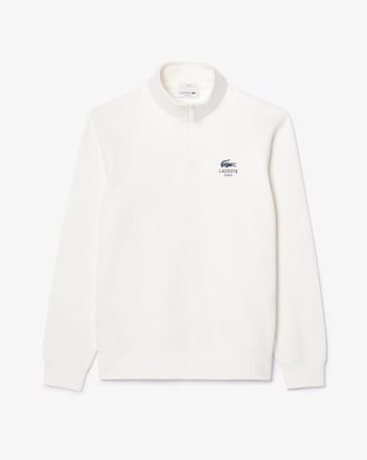 Sudadera estampada con cuello alto y cremallera