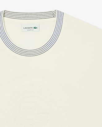 Camiseta bordada de punto jersey de algodón