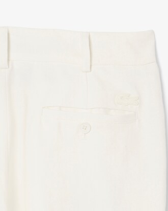 Pantalón sastre de lino de corte regular