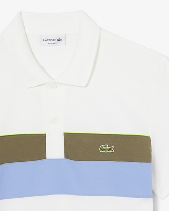 Polo de minipiqu&eacute; color block de corte regular