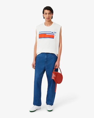 Denim de corte ancho y pernera Barrel Runway