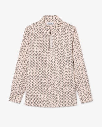 Camisa popover estampada de corte regular