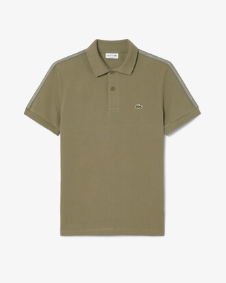 Polo de rayas con logotipo de corte regular