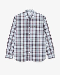 Camisa de corte regular de popelín con cuadros escoceses