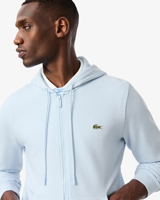 Sudadera de felpa con cremallera de corte cl&aacute;sico