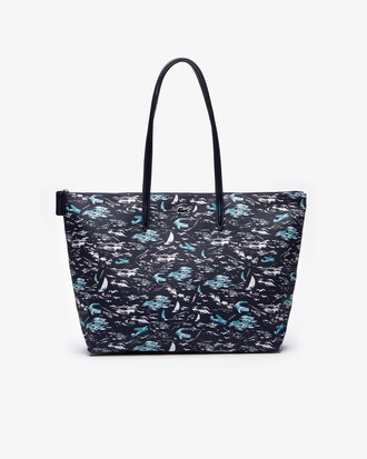 Bolso tote gran L.12.12 Concept estampado hawaiano
