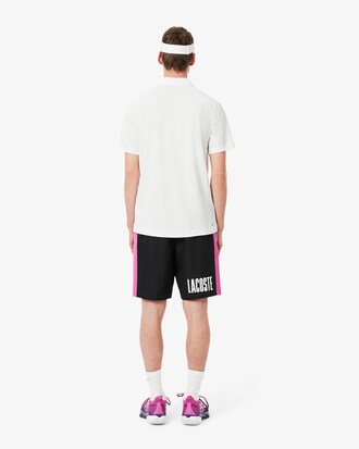 Pantalón corto deportivo estampado con detalles de marca