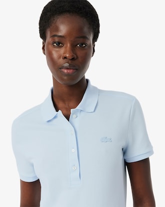 Polo de mujer Lacoste en piqué de algodón stretch