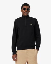 Sudadera de felpa de cuello alto con cremallera