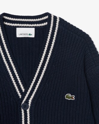 Chaqueta de punto de algod&oacute;n y lana
