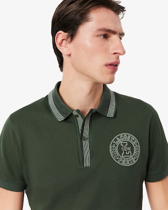 Polo de corte regular L.12.12 con insignia estampada