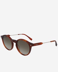 Round Acetate Petit Piqué Sunglasses