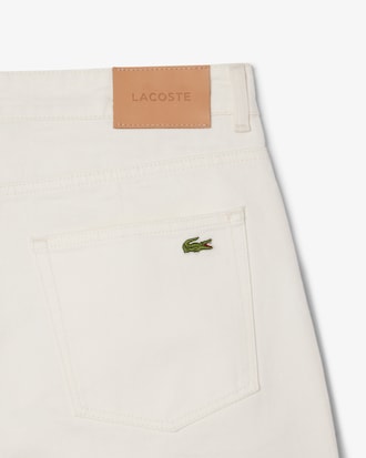 Bermudas denim de corte recto