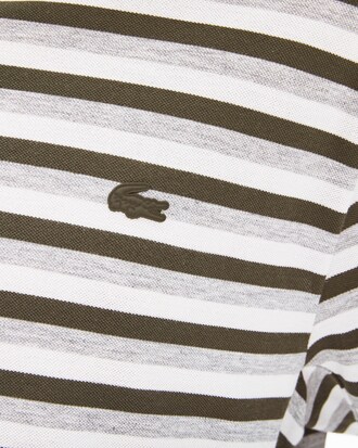 Camiseta de hombre Lacoste Motion en piqué de algodón ultrafino de rayas