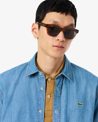 Camisa denim ligera de corte regular