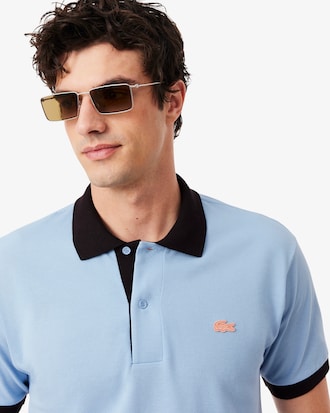 Polo de canal&eacute; en contraste de corte cl&aacute;sico