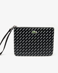 Clutch de mujer Lacoste LIVE en lona estampada revestida con correa de muñeca