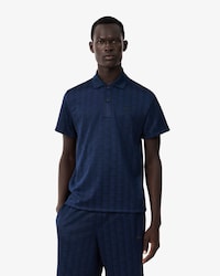 Polo de jacquard de corte cl&aacute;sico con monograma