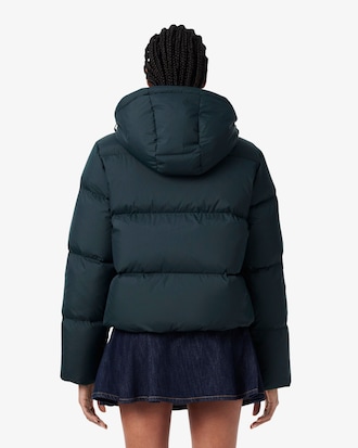 Water-Repellent Hooded Down Jacket