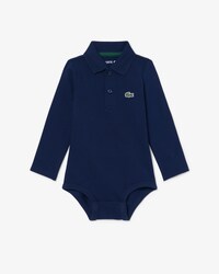 Body de manga larga de bebé de piqué