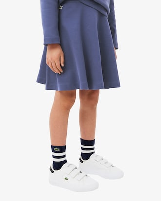 Falda de interlock con cintura elástica