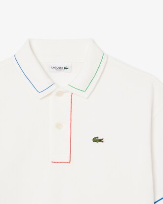 Polo de petit piqué con detalles en contraste