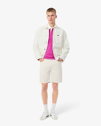 Bermudas denim de corte recto