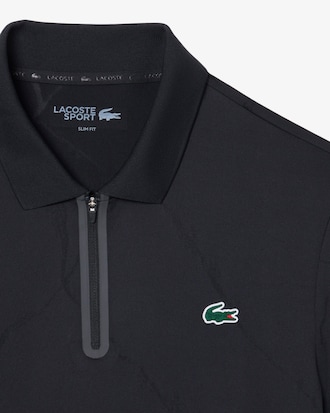 Polo de tenis con cocodrilo de jacquard Ultra Dry