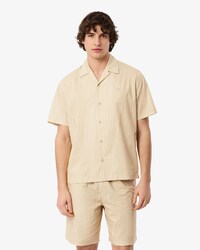 Camisa de corte holgado de sarga estampada