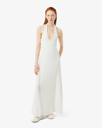 Vestido plisado de canalé Runway