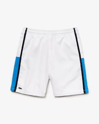 Pantal&oacute;n corto de tenis ligero de rayas con bloques de color