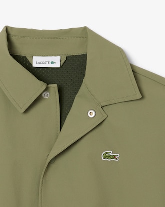 Chaqueta de tafetán con estampado de cocodrilo