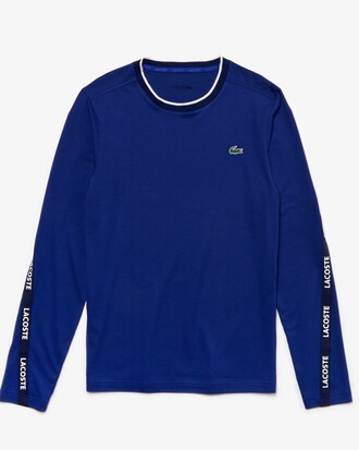 Camiseta de hombre Lacoste SPORT transpirable con franja distintiva