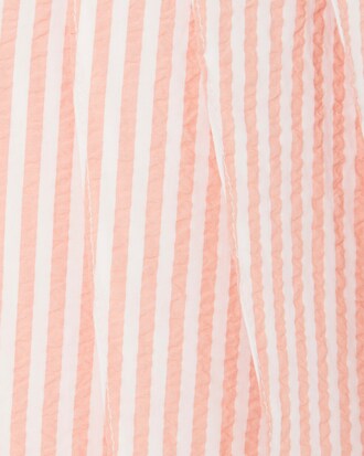 Falda corta tipo sobre de seersucker