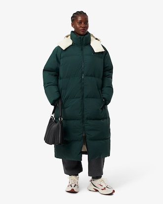 Chaqueta acolchada larga oversized