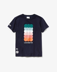 Camiseta de niño Lacoste SPORT French Open Edition en tejido técnico de color