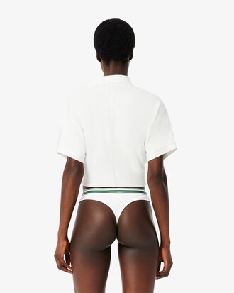 Tanga de algodón elástico