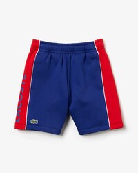 Pantal&oacute;n corto de ni&ntilde;o Lacoste SPORT en felpa bicolor con inscripci&oacute;n