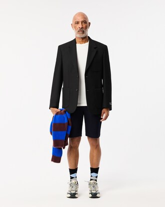 Pantal&oacute;n chino corto de corte ajustado de algod&oacute;n el&aacute;stico