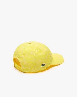 Gorra de sarga con estampado de cocodrilo