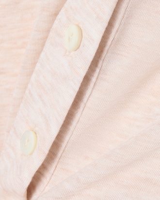 Polo de manga larga de punto jersey suave de corte ajustado